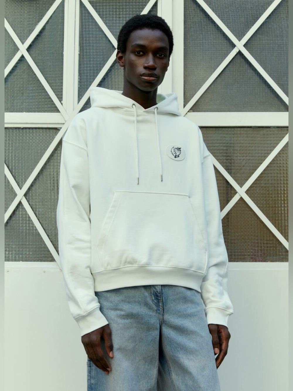 Sky High Farm x Alastair McKimm Unisex Graphic Workwear Hoodie NWT